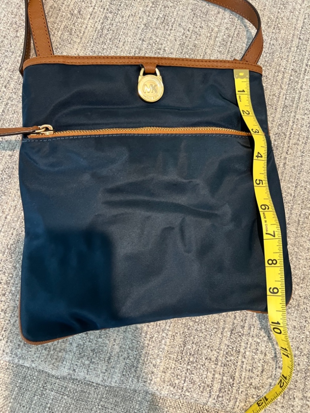 Michael Kors Navy Nylon Crossbody Bag - Picture 2 of 10